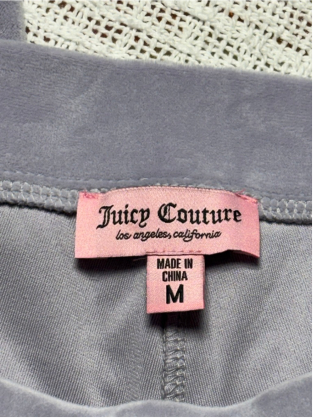 Juicy Couture OG Bling Velour Hoodie Pants Tracksuit - Lavender Haze SZ MED NWT - Picture 7 of 11